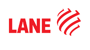 Logo of lane with stylized red text "SYNCHRO Construction" and three curved red lines to the right, suggesting motion or speed, on a transparent background.